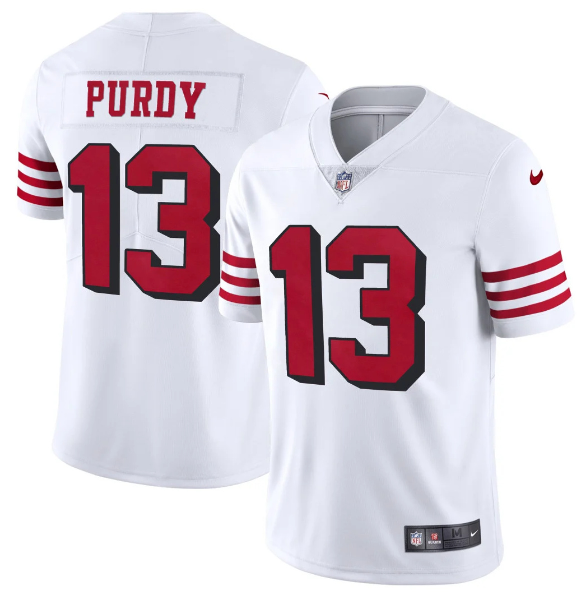 Youth San Francisco 49ers #13 Brock Purdy New White Vapor Untouchable Limited Stitched Football Jersey Youth San Francisco 49ers #13 Brock Purdy New White Vapor Untouchable Limited Stitched Football Jersey